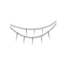 XR Brands Doppelketten-Nippelklemmen Silber