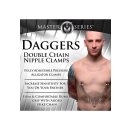 XR Brands Doppelketten-Nippelklemmen Silber