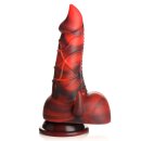 XR Brands Devil Demon Dildo red