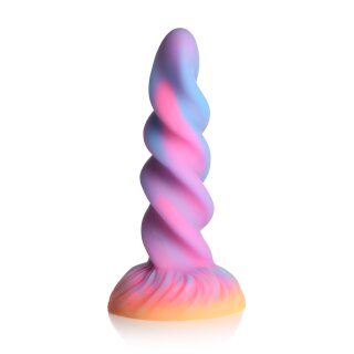 XR Brands Moon Rider Einhorn Dildo leuchtet im dunklen bunt