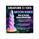 XR Brands Moon Rider Einhorn Dildo leuchtet im dunklen bunt