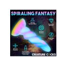 XR Brands Moon Rider Einhorn Dildo leuchtet im dunklen bunt