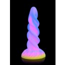 XR Brands Moon Rider Einhorn Dildo leuchtet im dunklen bunt