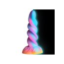 XR Brands Moon Rider Einhorn Dildo leuchtet im dunklen bunt