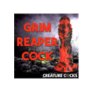 XR Brands Sensenmann Dildo schwarz, rot