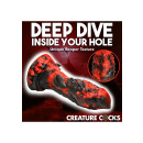 XR Brands Sensenmann Dildo schwarz, rot