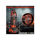 XR Brands Sensenmann Dildo schwarz, rot