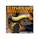 XR Brands Schlangen Dildo gold