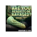 XR Brands Stegosaurus Cactus Reptile Silicone Dildo green