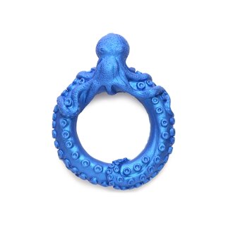 XR Brands Poseidons Octo Penisring aus Silikon blau