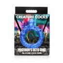 XR Brands Poseidons Octo Penisring aus Silikon blau