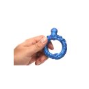 XR Brands Poseidons Octo Penisring aus Silikon blau