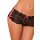 Rene Rofe Lingerie Crotchless Lace Side Tie Boyleg S/M