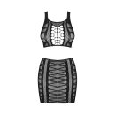 Obsessive Top+Skirt S-L Black