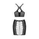 Obsessive Top+Skirt S-L Black