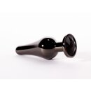 X-MEN Secret Shine Metall Analplug S Kristall Schwarz