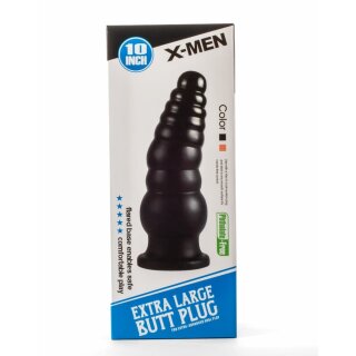 X-MEN Analplug Extra Large Schwarz 9 cm