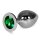 Lovetoy Rosebud Metal Anal Plug Green L