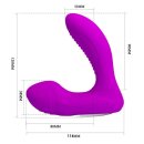 Pretty Love Lillian prostate and perineum vibrator up to 48°C purple