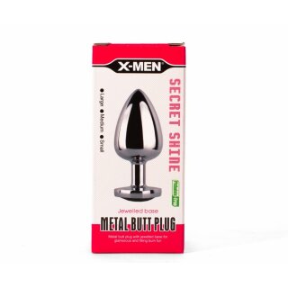 X-MEN Secret Shade Metall Anal Plug Rot L