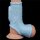 Lovetoy Vibrating Drip Knights Ring with Scrotum Sleeve Blue