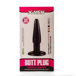 X-MEN Extra Girthy Anal Plug Black I 7 cm