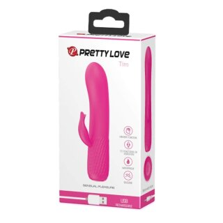 Pretty Love Tim Magenta Mini G-Punkt Vibrator mit Klitoris Stimulation rosa