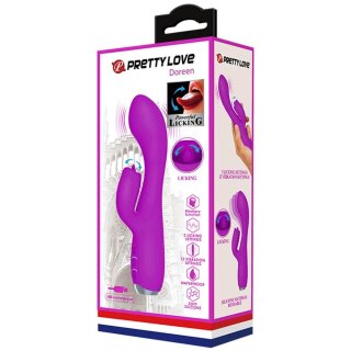 Pretty Love Doreen Purple 2 G-spot vibrator with clitoral stimulation purple