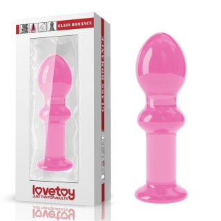 Lovetoy Glas Dildo Romance Pink 11,5 cm