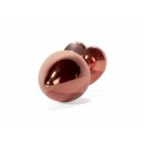 X-MEN Secret Shine Metal Anal Plug Rosé Gold Heart L