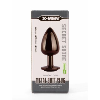 X-MEN Secret Shine Metal Butt Plug Gun Colour S 2,7 cm