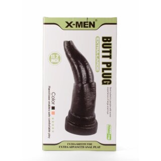 X-MEN Extra Großer Anal Plug Schwarz 9 cm
