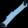 Lovetoy vibrating penis sheath light blue