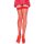 Leg Avenue Stocking With Backseam RED O/S HOSIERY