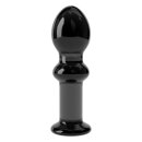 Lovetoy Glas Dildo Romance Schwarz 11,5 cm