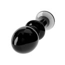 Lovetoy Glas Dildo Romance Schwarz 11,5 cm