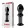 Lovetoy Glas Dildo Romance Schwarz 11,5 cm