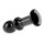 Lovetoy Glas Dildo Romance Schwarz 11,5 cm