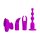 Pretty Love Joy Collection Vibrator mit 4 Aufsätzen lila