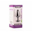 X-MEN Secret Shine Metal Butt Plug Black M 3,4 cm
