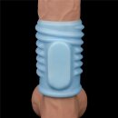Lovetoy vibrating penis sheath blue