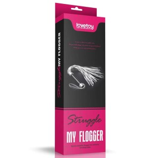 Lovetoy Struggle My Flogger Silver / Black