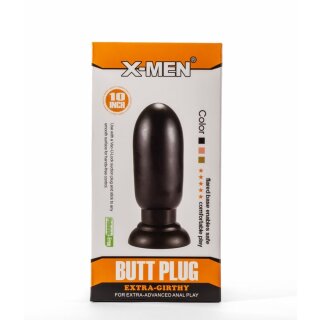 X-MEN Extra Girthy Anal Plug Black 7 cm