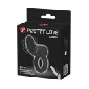 Pretty Love Cobra Penis Ring mit Klitoris Stimulation schwarz