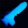 Lovetoy Lumino Play Silikone Dildo leuchtend Blau 19,3 cm