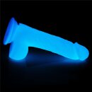 Lovetoy Lumino Play silicone dildo bright blue 20,9 cm
