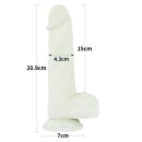 Lovetoy Lumino Play silicone dildo bright blue 20,9 cm