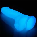 Lovetoy Lumino Play silicone dildo bright blue 20,9 cm