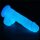 Lovetoy Lumino Play silicone dildo bright blue 20,9 cm