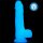 Lovetoy Lumino Play silicone dildo bright blue 20,9 cm